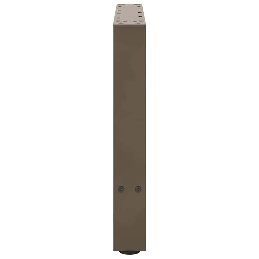vidaXL Coffee Table Legs Natural Steel 2 pcs 60x(42-43) cm Steel