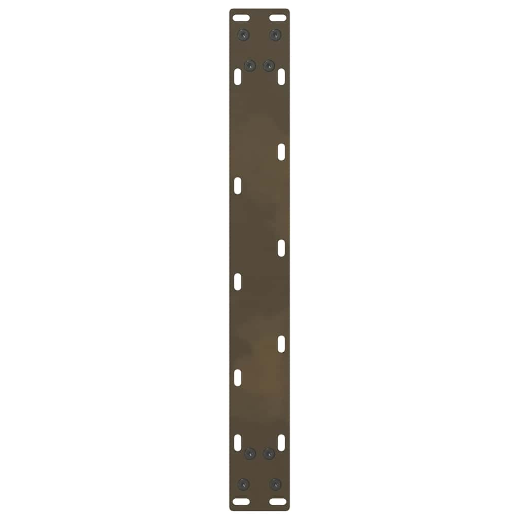 vidaXL Coffee Table Legs Natural Steel 2 pcs 60x(42-43) cm Steel