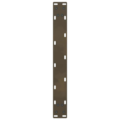 vidaXL Coffee Table Legs Natural Steel 2 pcs 60x(42-43) cm Steel