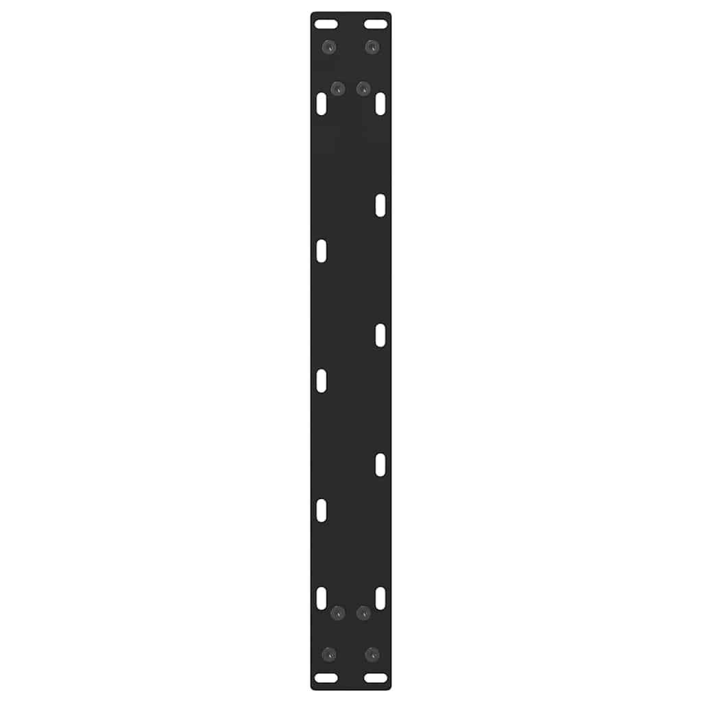 vidaXL Coffee Table Legs Black 2 pcs 70x(42-43) cm Steel