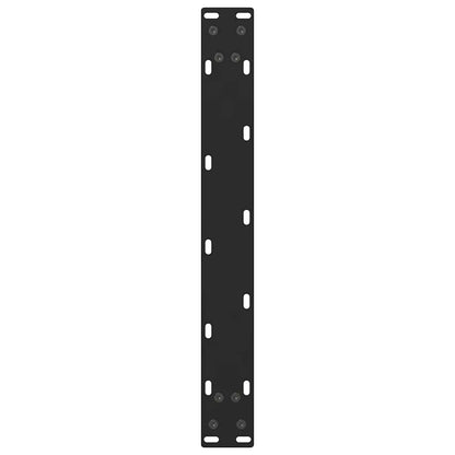 vidaXL Coffee Table Legs Black 2 pcs 70x(42-43) cm Steel