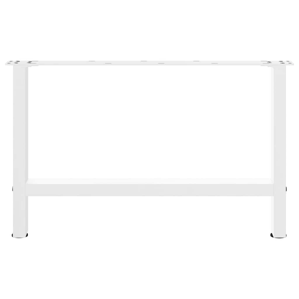 vidaXL Coffee Table Legs White 2 pcs 70x(42-43) cm Steel