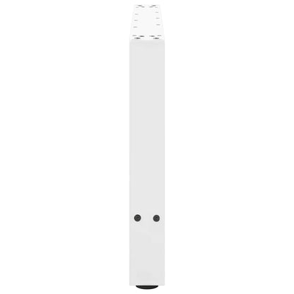 vidaXL Coffee Table Legs White 2 pcs 70x(42-43) cm Steel
