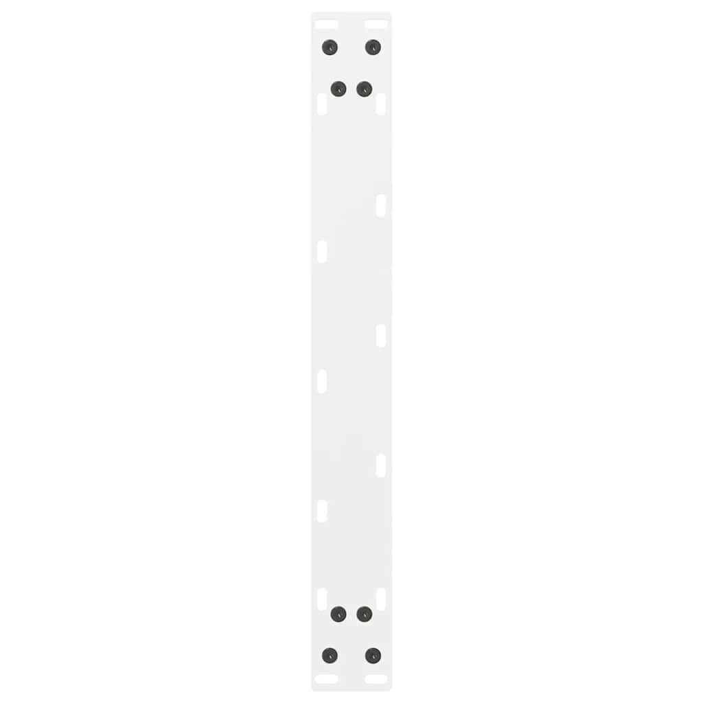 vidaXL Coffee Table Legs White 2 pcs 70x(42-43) cm Steel