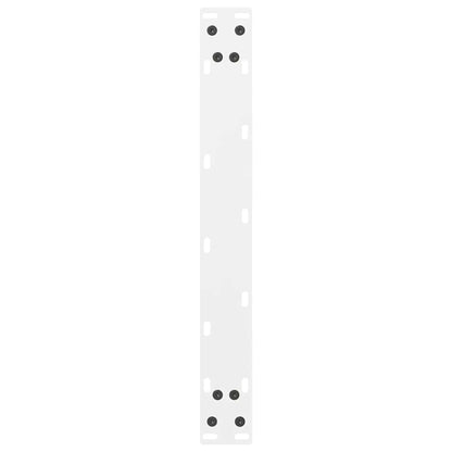 vidaXL Coffee Table Legs White 2 pcs 70x(42-43) cm Steel