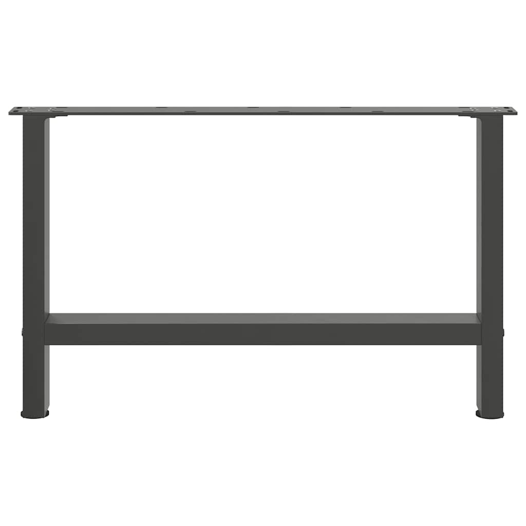vidaXL Coffee Table Legs Anthracite 2 pcs 70x(42-43) cm Steel