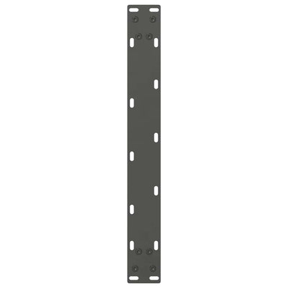 vidaXL Coffee Table Legs Anthracite 2 pcs 70x(42-43) cm Steel