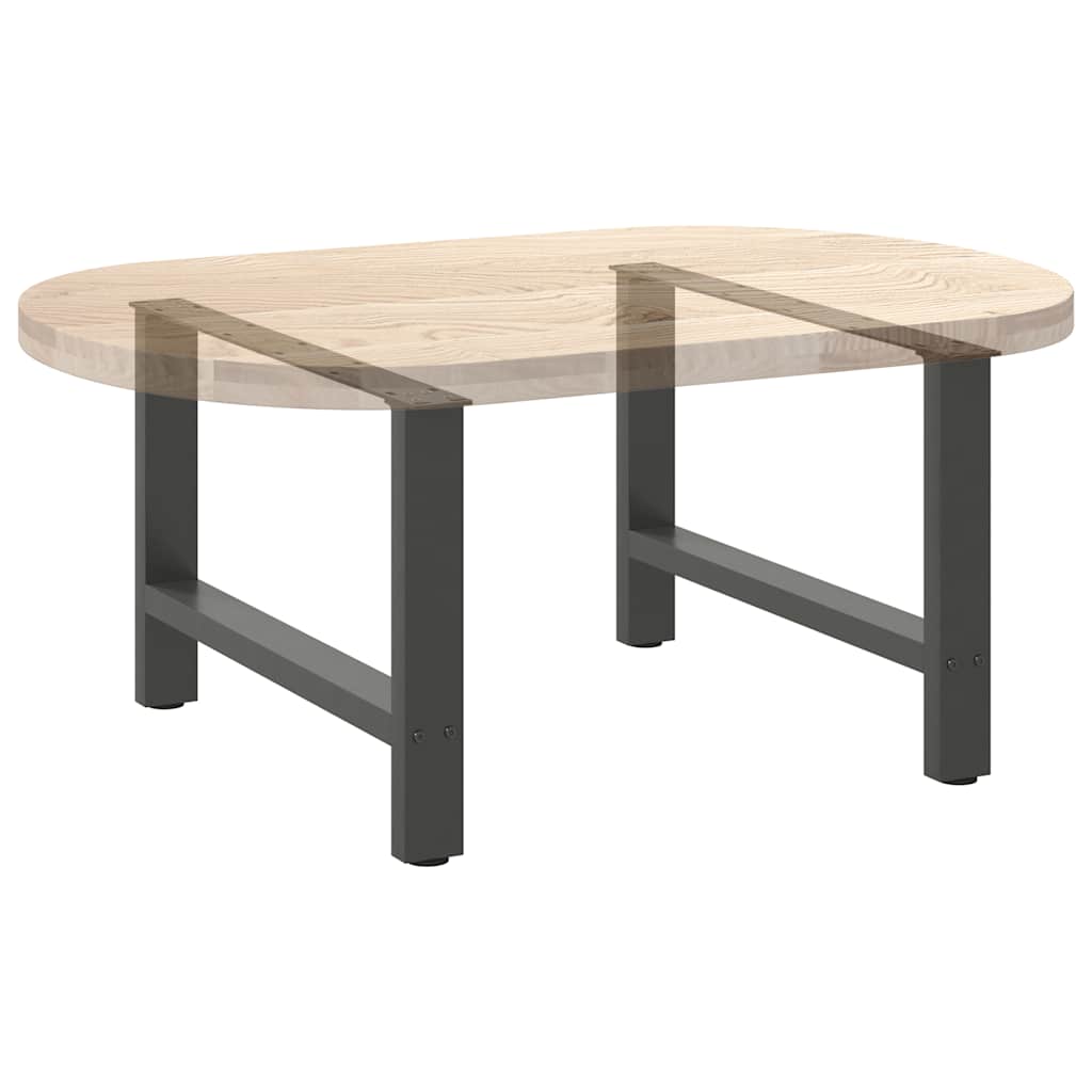 vidaXL Coffee Table Legs Anthracite 2 pcs 70x(42-43) cm Steel