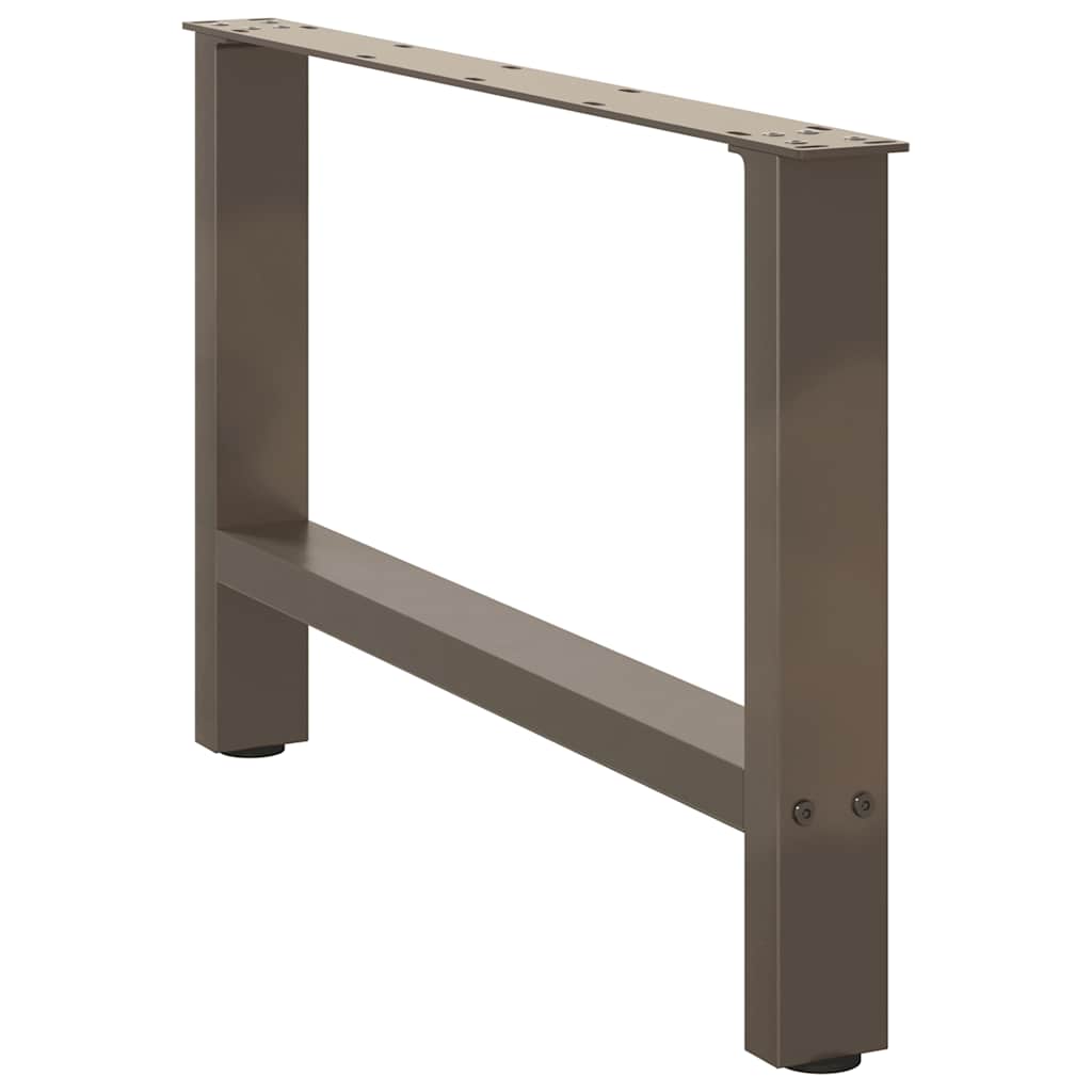 vidaXL Coffee Table Legs Natural Steel 2 pcs 70x(42-43) cm Steel