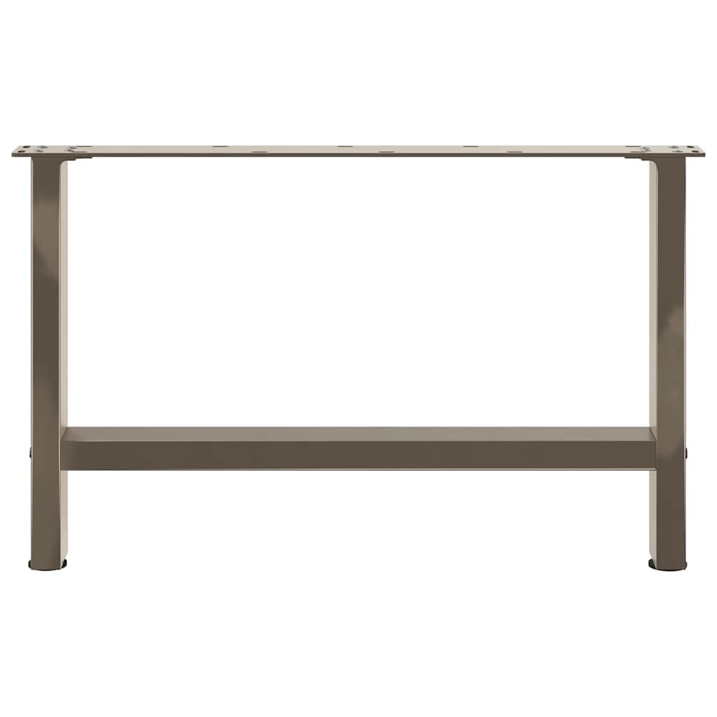 vidaXL Coffee Table Legs Natural Steel 2 pcs 70x(42-43) cm Steel