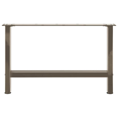 vidaXL Coffee Table Legs Natural Steel 2 pcs 70x(42-43) cm Steel