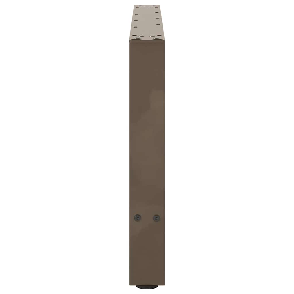 vidaXL Coffee Table Legs Natural Steel 2 pcs 70x(42-43) cm Steel