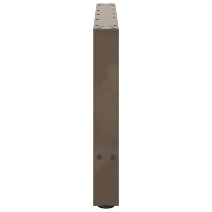 vidaXL Coffee Table Legs Natural Steel 2 pcs 70x(42-43) cm Steel