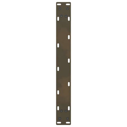 vidaXL Coffee Table Legs Natural Steel 2 pcs 70x(42-43) cm Steel