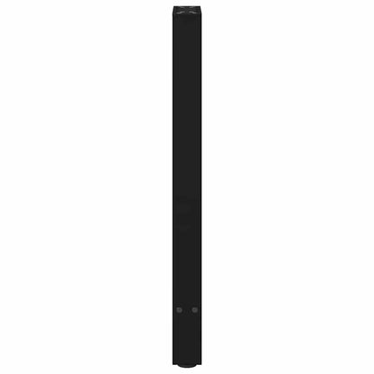 vidaXL Console Table Legs Black 2 pcs 28x(72-73) cm Steel