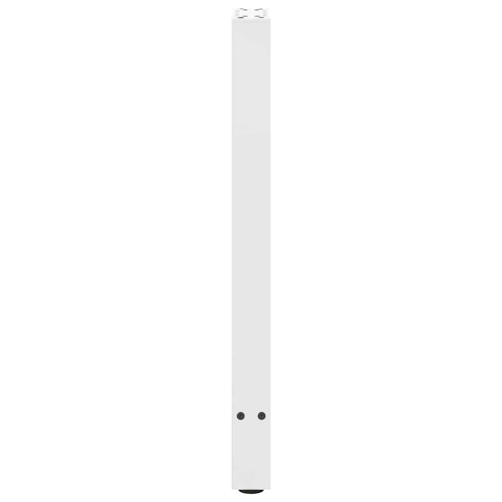 vidaXL Console Table Legs White 2 pcs 28x(72-73) cm Steel