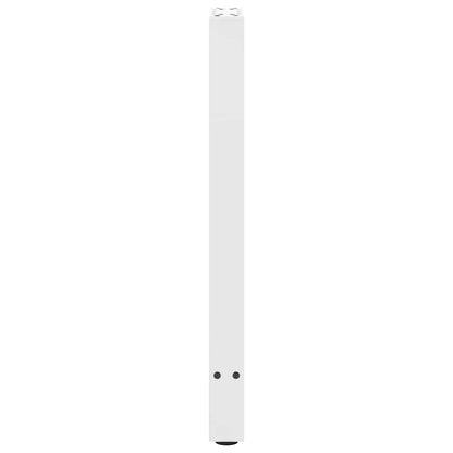 vidaXL Console Table Legs White 2 pcs 28x(72-73) cm Steel
