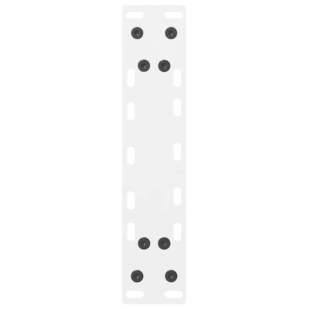 vidaXL Console Table Legs White 2 pcs 28x(72-73) cm Steel