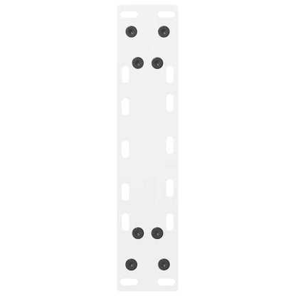 vidaXL Console Table Legs White 2 pcs 28x(72-73) cm Steel