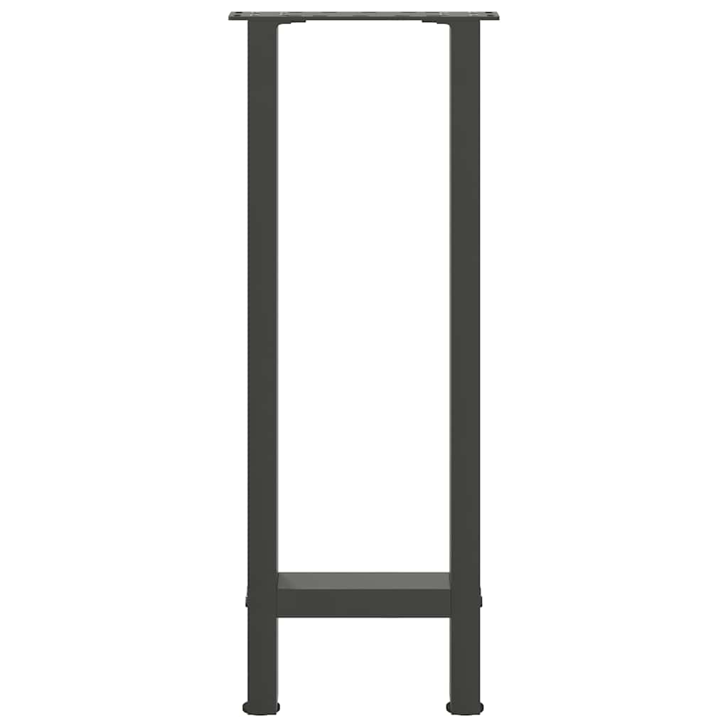 vidaXL Console Table Legs Anthracite 2 pcs 28x(72-73) cm Steel