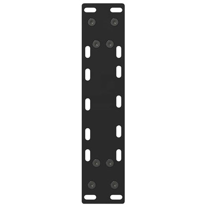 vidaXL Console Table Legs Black 2 pcs 38x(72-73) cm Steel