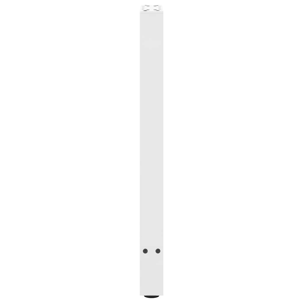vidaXL Console Table Legs White 2 pcs 38x(72-73) cm Steel