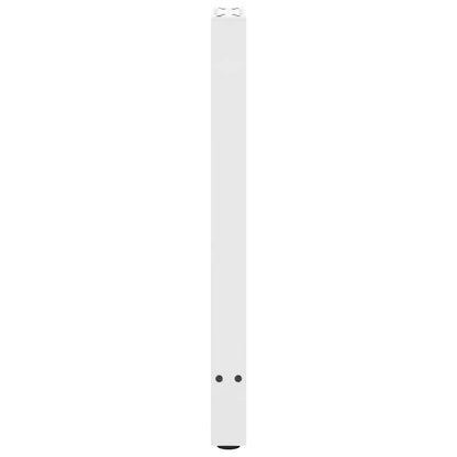 vidaXL Console Table Legs White 2 pcs 38x(72-73) cm Steel