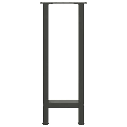 vidaXL Console Table Legs Anthracite 2 pcs 38x(72-73) cm Steel