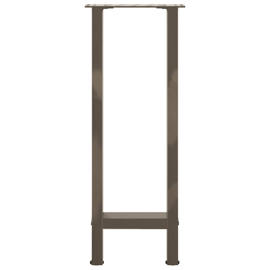 vidaXL Console Table Legs Natural Steel 2 pcs 38x(72-73) cm Steel
