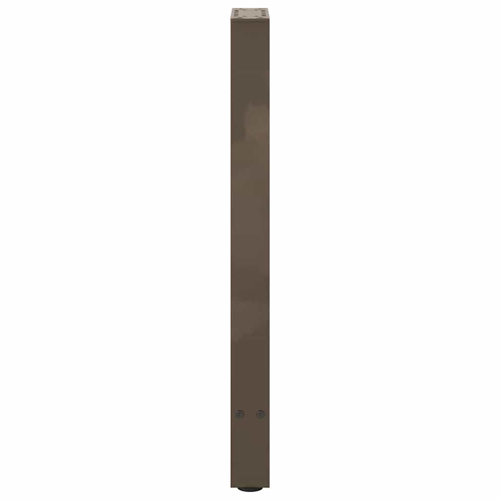 vidaXL Console Table Legs Natural Steel 2 pcs 38x(72-73) cm Steel