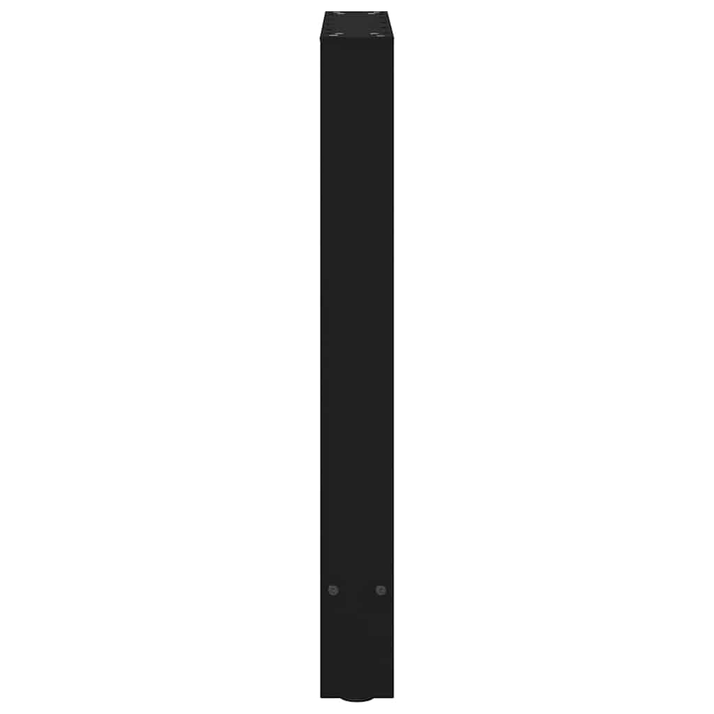 vidaXL Dining Table Legs Black 2 pcs 50x(72-73) cm Steel