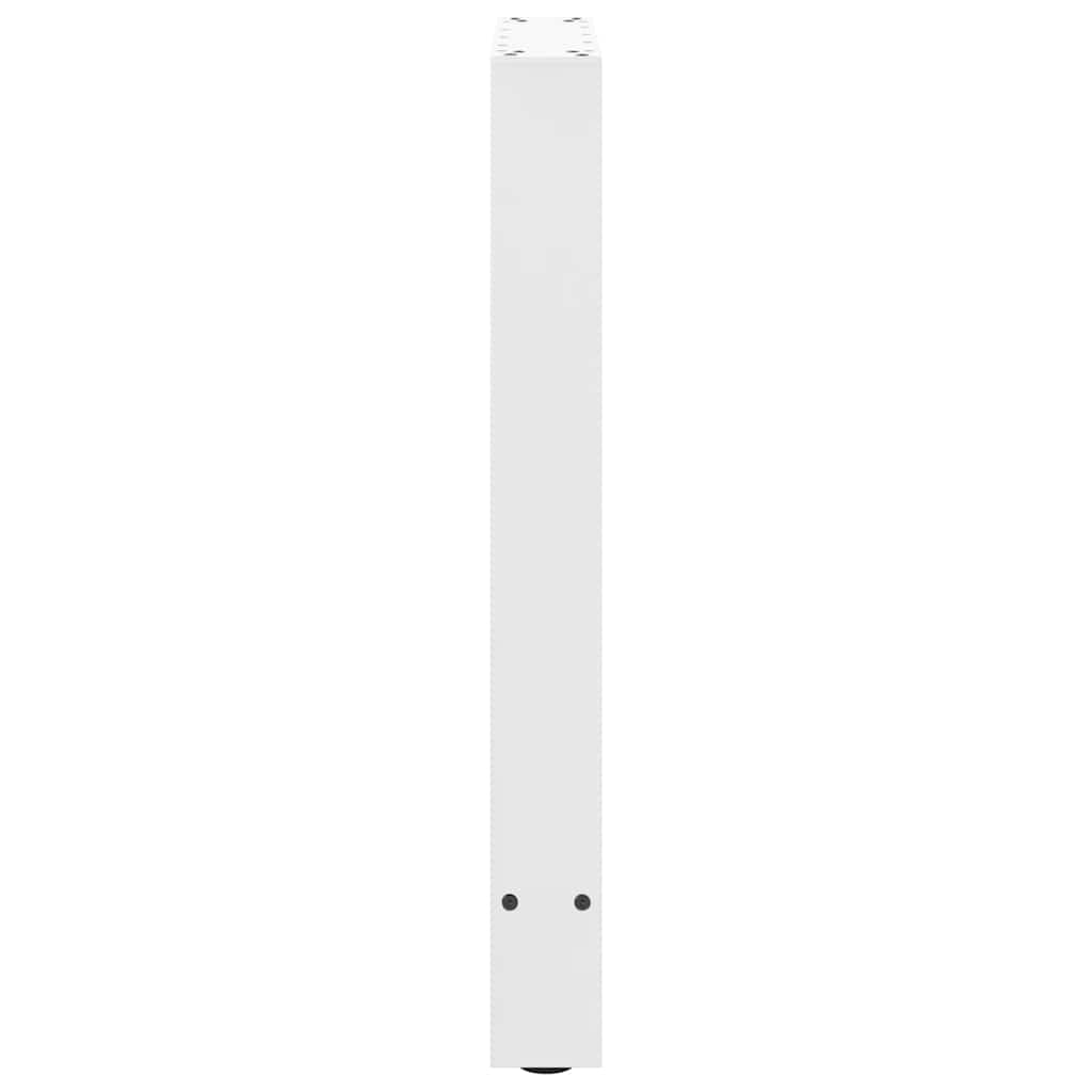 vidaXL Dining Table Legs White 2 pcs 50x(72-73) cm Steel