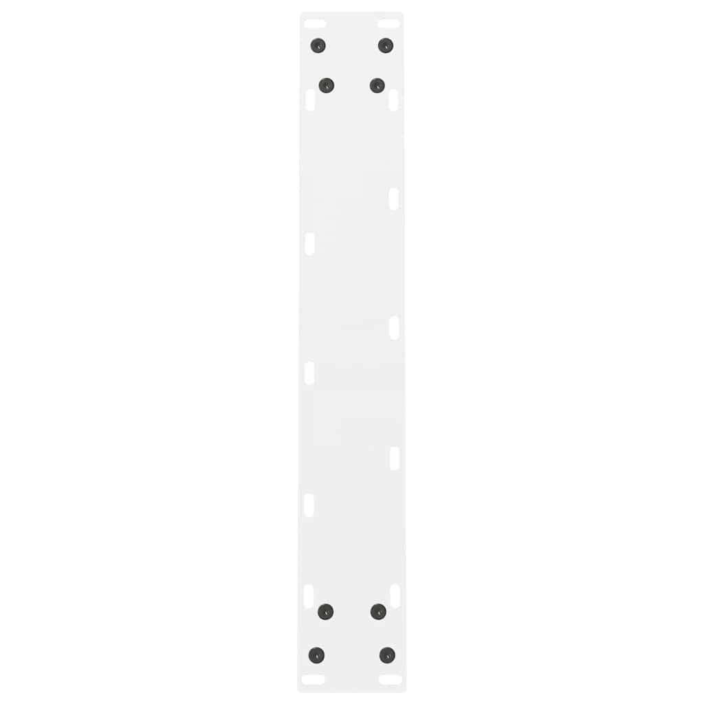 vidaXL Dining Table Legs White 2 pcs 50x(72-73) cm Steel