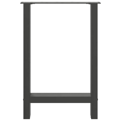 vidaXL Dining Table Legs Anthracite 2 pcs 50x(72-73) cm Steel