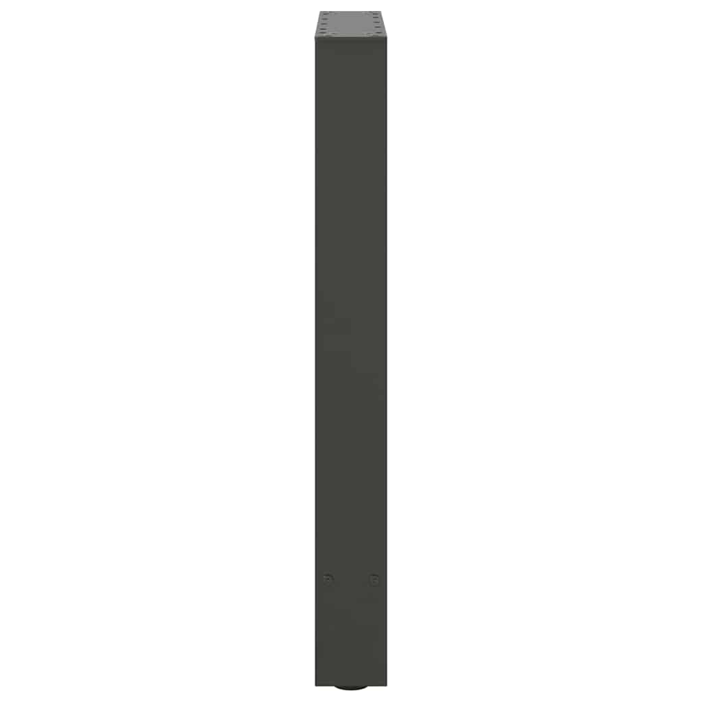 vidaXL Dining Table Legs Anthracite 2 pcs 50x(72-73) cm Steel