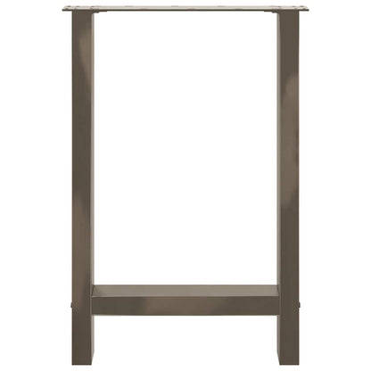 vidaXL Dining Table Legs Natural Steel 2 pcs 50x(72-73) cm Steel