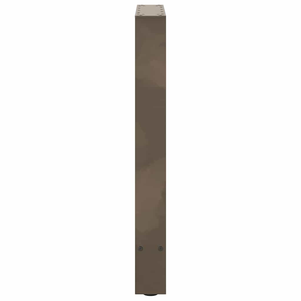 vidaXL Dining Table Legs Natural Steel 2 pcs 50x(72-73) cm Steel