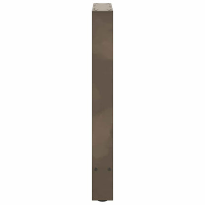 vidaXL Dining Table Legs Natural Steel 2 pcs 50x(72-73) cm Steel