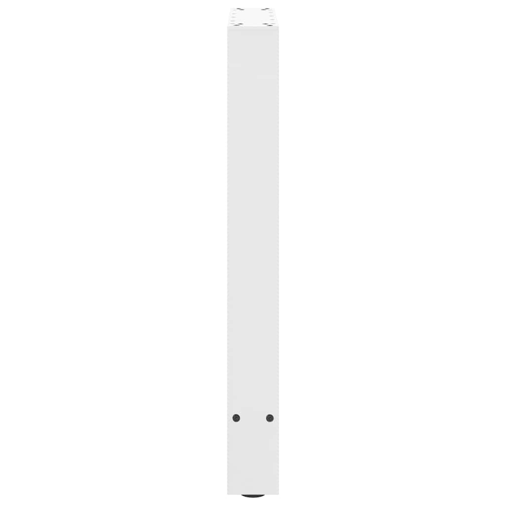 vidaXL Dining Table Legs White 2 pcs 60x(72-73) cm Steel