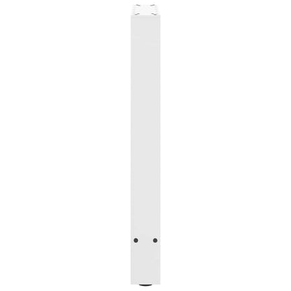 vidaXL Dining Table Legs White 2 pcs 60x(72-73) cm Steel