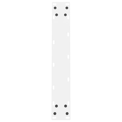 vidaXL Dining Table Legs White 2 pcs 60x(72-73) cm Steel