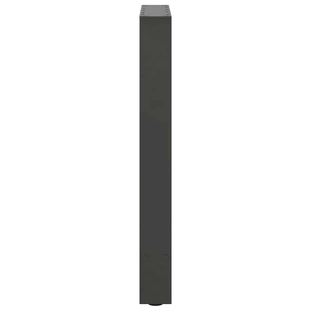 vidaXL Dining Table Legs Anthracite 2 pcs 60x(72-73) cm Steel