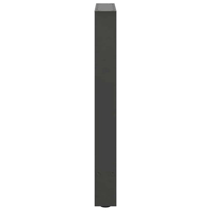 vidaXL Dining Table Legs Anthracite 2 pcs 60x(72-73) cm Steel