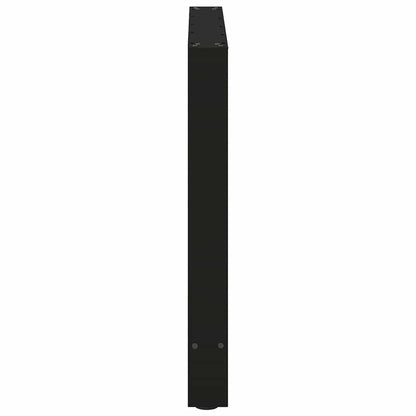 vidaXL Dining Table Legs Black 2 pcs 70x(72-73) cm Steel