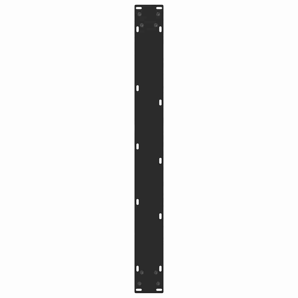 vidaXL Dining Table Legs Black 2 pcs 70x(72-73) cm Steel