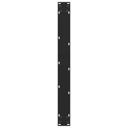 vidaXL Dining Table Legs Black 2 pcs 70x(72-73) cm Steel