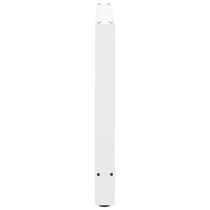 vidaXL Dining Table Legs White 2 pcs 70x(72-73) cm Steel