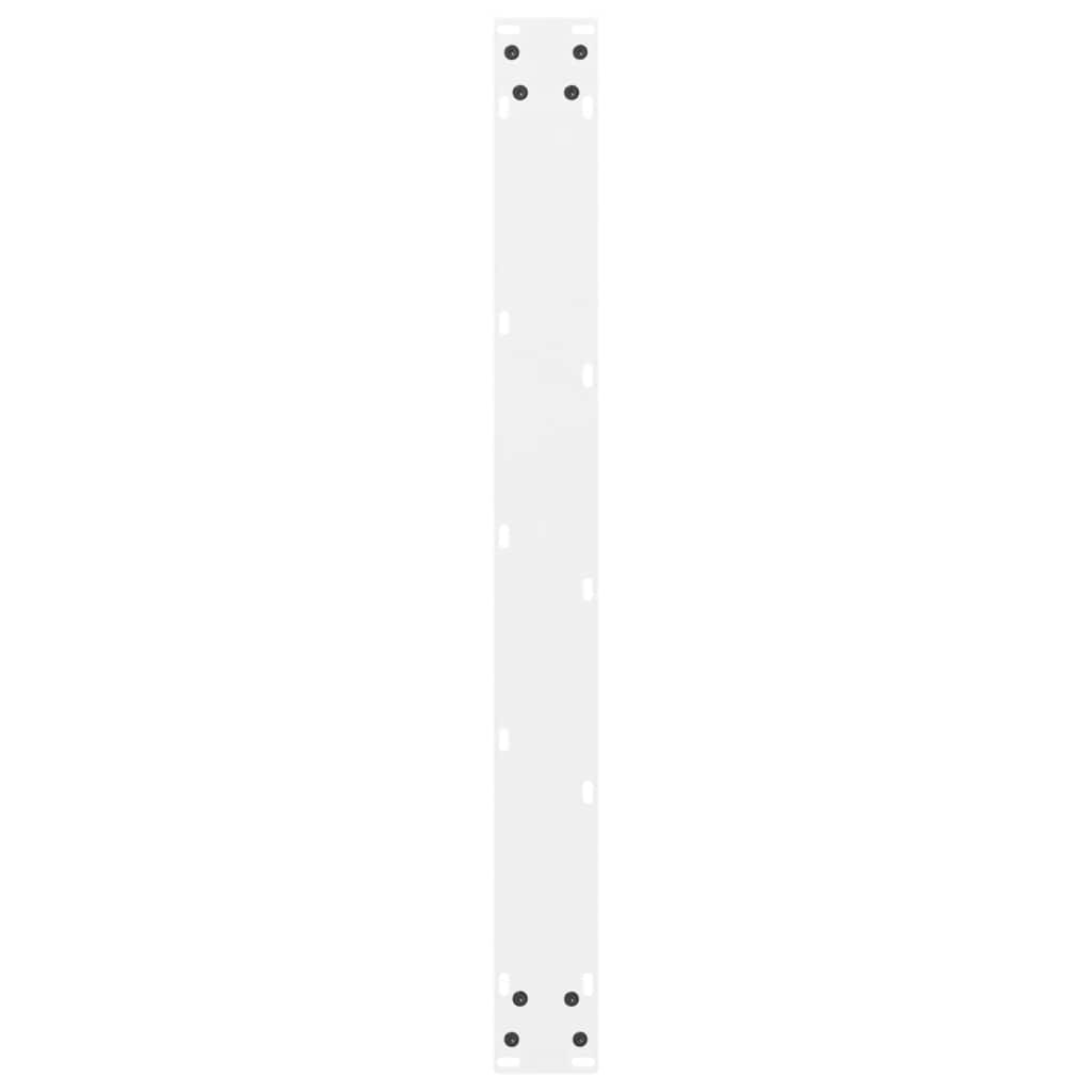 vidaXL Dining Table Legs White 2 pcs 70x(72-73) cm Steel