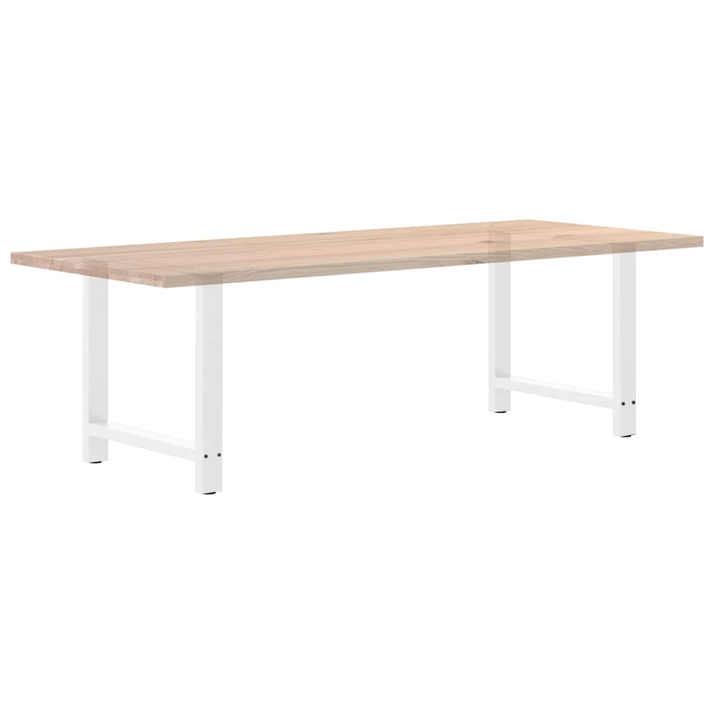 vidaXL Dining Table Legs White 2 pcs 70x(72-73) cm Steel
