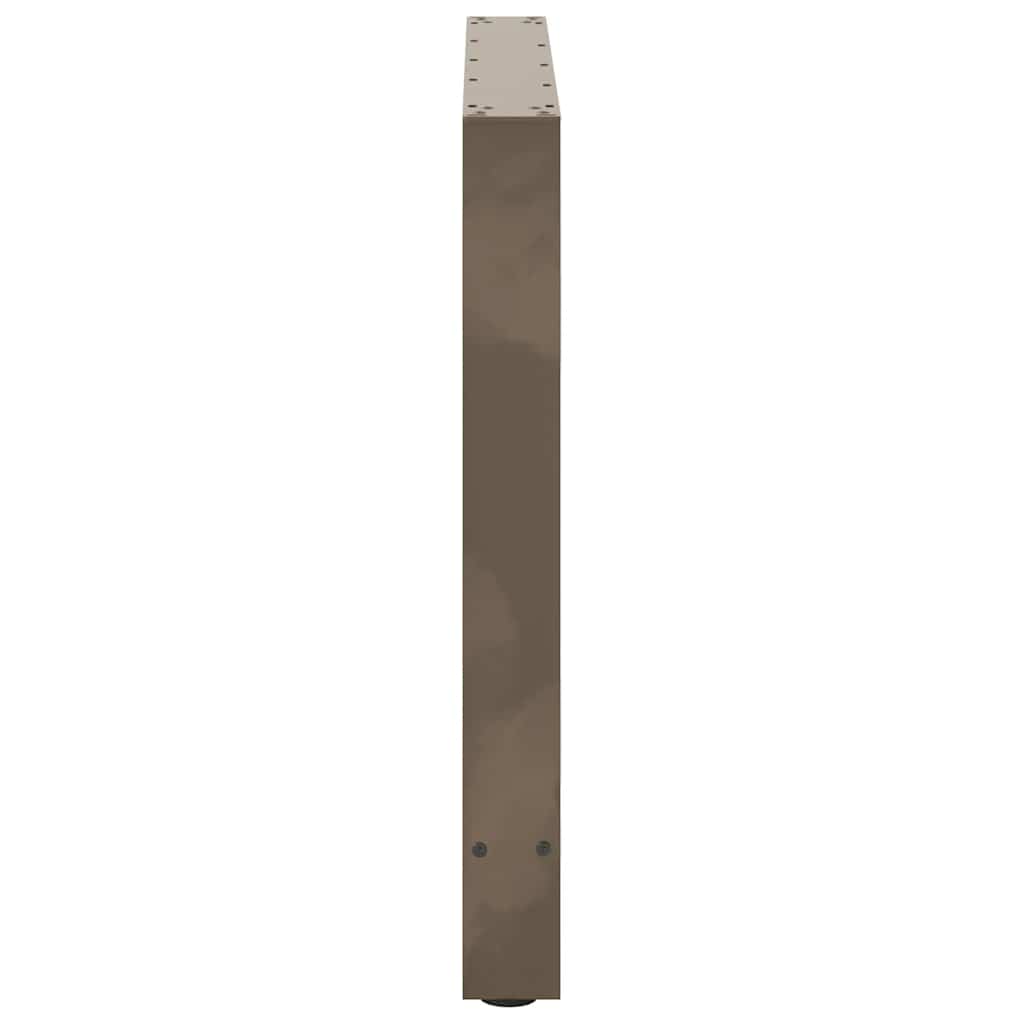 vidaXL Dining Table Legs Natural Steel 2 pcs 70x(72-73) cm Steel